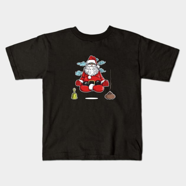 Zen Santa Kids T-Shirt by TomiAx